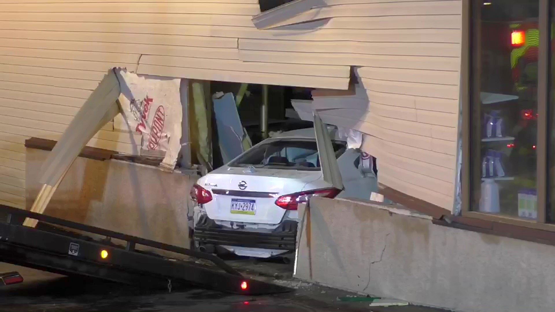 Police chase, crash in Exeter